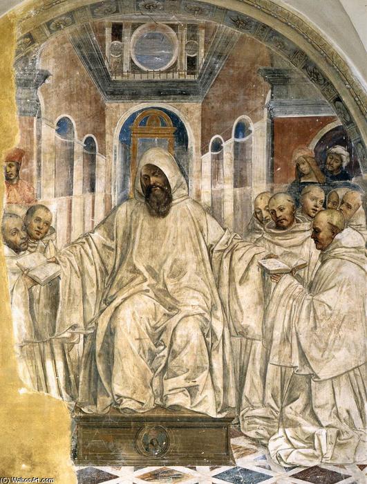Order Artwork Replica Benedict Presents the Olivetan Monks with His Rule, 1505 by Il Sodoma (Giovanni Antonio Bazzi) (1447-1549, Italy) | ArtsDot.com