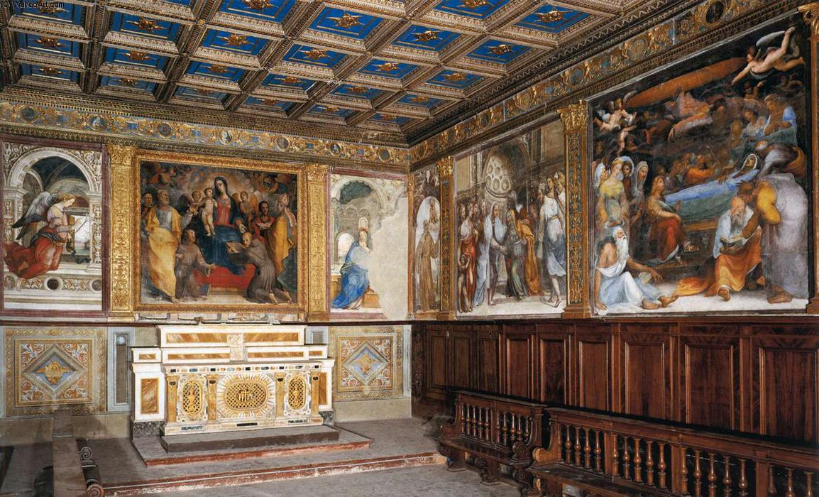 Order Art Reproductions View of the Oratory, 1520 by Il Sodoma (Giovanni Antonio Bazzi) (1447-1549, Italy) | ArtsDot.com