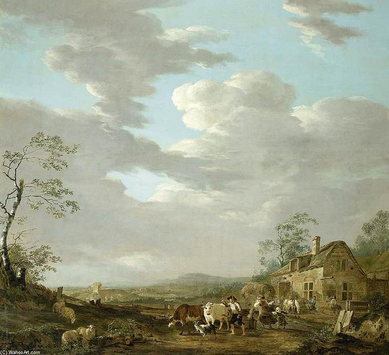 Order Art Reproductions Autumn Landscape by Jacob Van Strij Dordrecht (1756-1815, Netherlands) | ArtsDot.com