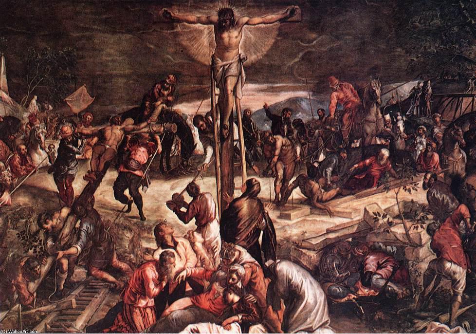Buy Museum Art Reproductions Crucifixion (detail), 1565 by Tintoretto (Jacopo Comin) (1518-1594, Italy) | ArtsDot.com