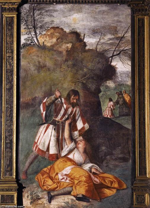 Order Art Reproductions The Miracle of the Jealous Husband, 1511 by Tiziano Vecellio (Titian) (1490-1576, Italy) | ArtsDot.com