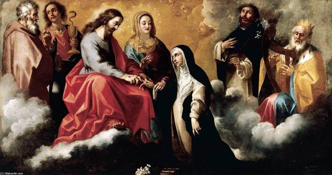 Order Artwork Replica The Mystic Marriage of St Catherine of Siena by Clemente De Torres (1662-1732, Spain) | ArtsDot.com