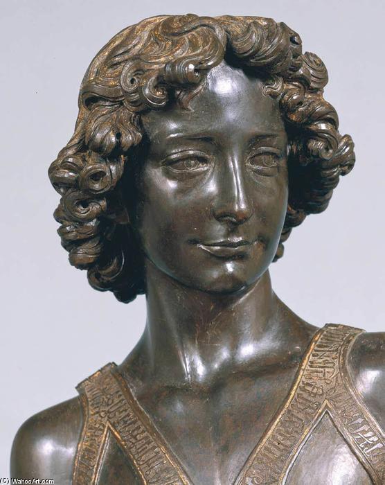 Order Paintings Reproductions The Young David (detail), 1473 by Andrea Del Verrocchio (1435-1488, Italy) | ArtsDot.com