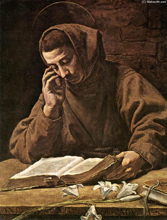 Order Paintings Reproductions St Antony Reading by Marcantonio Bassetti (1588-1630, Italy) | ArtsDot.com