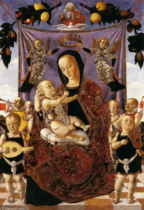 Order Oil Painting Replica Madonna of Humility, 1470 by Lazzaro Bastiani (1429-1512, Italy) | ArtsDot.com