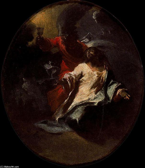 Order Art Reproductions The Agony of Christ in the Garden by Giuseppe Bazzani (1690-1769, Italy) | ArtsDot.com