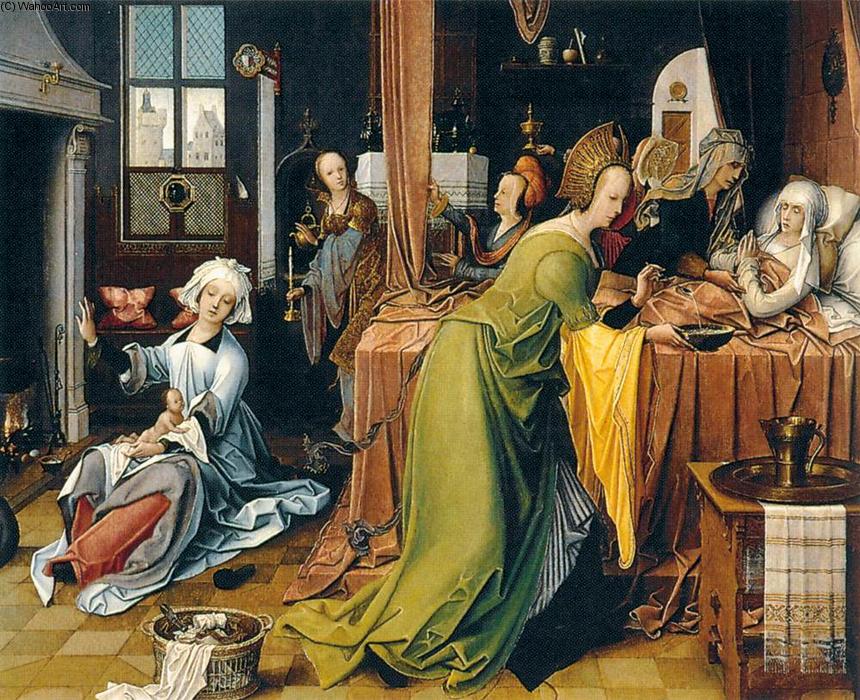 Order Oil Painting Replica Birth of the Virgin, 1520 by Jan De Beer (1475-1528, Netherlands) | ArtsDot.com