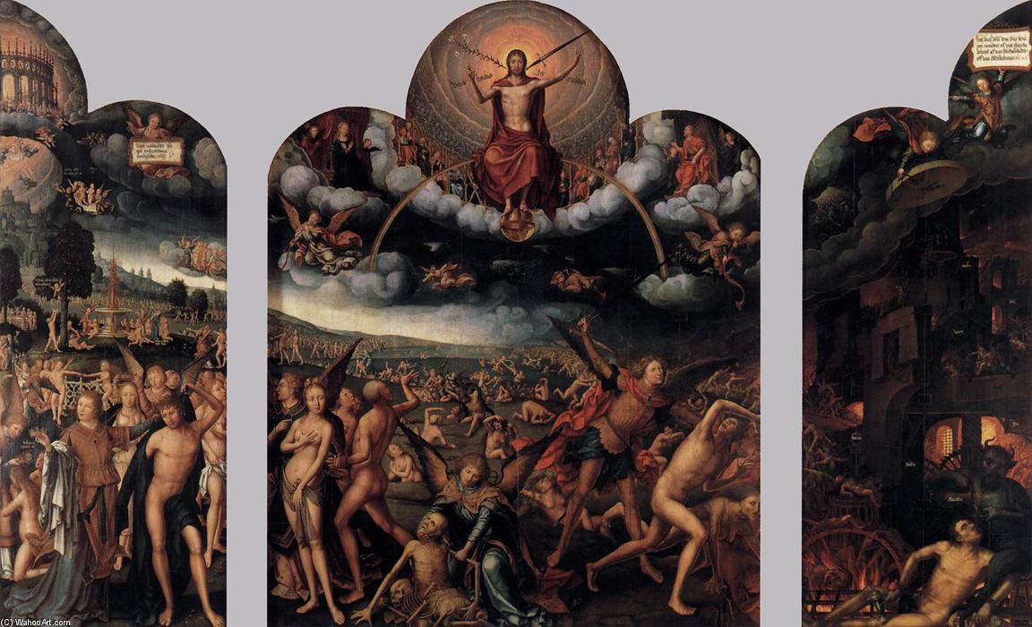 Order Paintings Reproductions The Last Judgment, 1525 by Jean Bellegambe (1470-1534, France) | ArtsDot.com