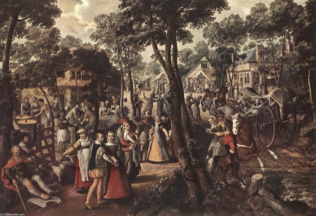 Order Oil Painting Replica Village Feast by Joachim Beuckelaer (1533-1573, Belgium) | ArtsDot.com