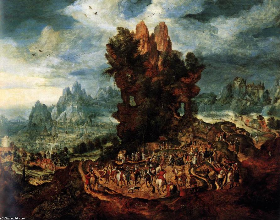 Pedir Reproducciones De Arte Cristo cargando la cruz de Herri Met De Bles (1500-1555, Belgium) | ArtsDot.com