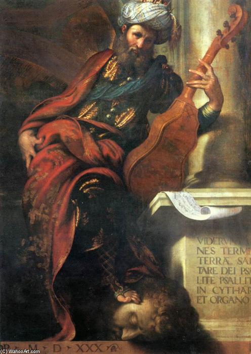 Buy Museum Art Reproductions The Prophet David, 1530 by Camillo Boccaccino (1505-1546, Italy) | ArtsDot.com