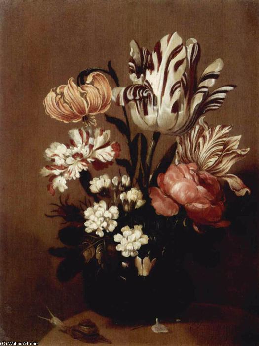 Order Artwork Replica Flower Piece, 1644 by Hans Bollongier (Jan Bollongier) (1600-1673, Netherlands) | ArtsDot.com