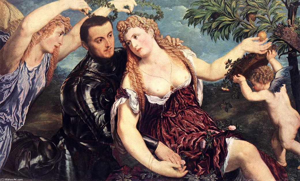 Order Oil Painting Replica Allegory with Lovers, 1550 by Paris Bordone (1500-1570, Italy) | ArtsDot.com