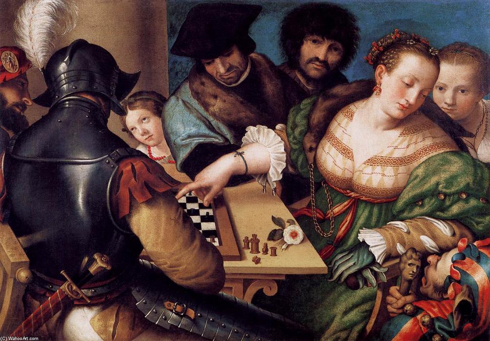 Order Artwork Replica The Chess Players, 1530 by Giulio Campi (1502-1572, Italy) | ArtsDot.com