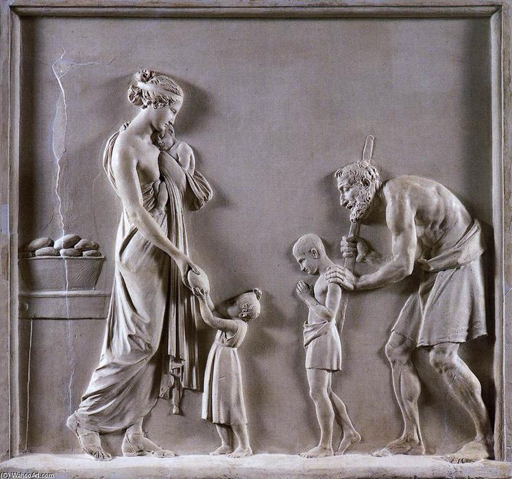 Buy Museum Art Reproductions Feed the Hungry, 1795 by Antonio Canova (1757-1822, Italy) | ArtsDot.com