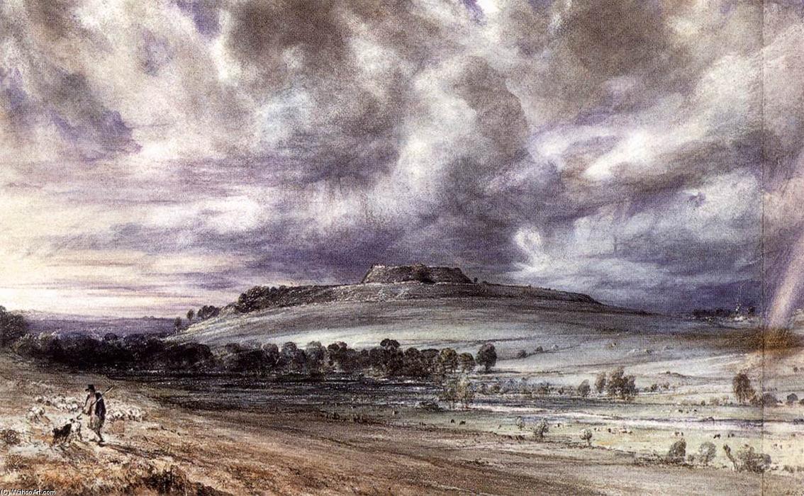 顺序 手工油畫 旧Sarum。, 1834 通过 John Constable (1776-1837, United Kingdom) | ArtsDot.com