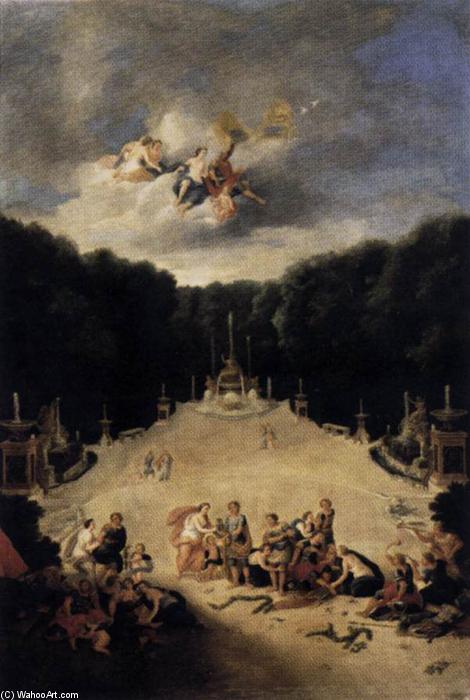 Order Art Reproductions View of the Arch of Triumph Grove, 1688 by Jean Ii Cotelle (1642-1708, France) | ArtsDot.com