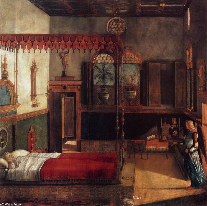 Buy Museum Art Reproductions The Dream of St Ursula, 1495 by Vittore Carpaccio (1465-1526, Italy) | ArtsDot.com