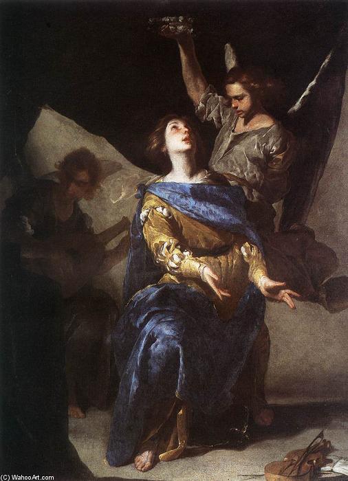 Order Artwork Replica The Ecstasy of St Cecilia, 1645 by Bernardo Cavallino (1616-1656, Italy) | ArtsDot.com