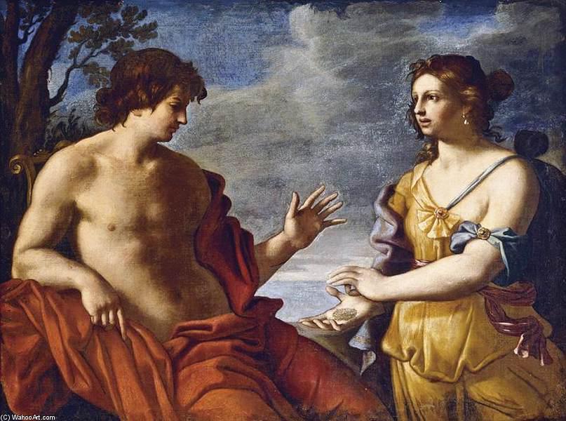 Order Artwork Replica Apollo and the Cumaean Sibyl by Giovanni Domenico Cerrini (1609-1681, Italy) | ArtsDot.com