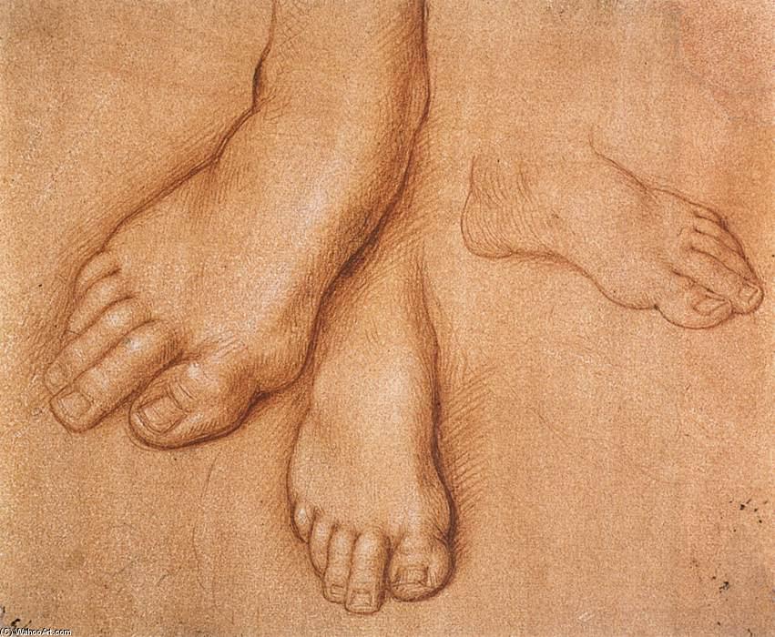 Order Artwork Replica Studies of Feet by Cesare Da Sesto (1477-1523, Italy) | ArtsDot.com