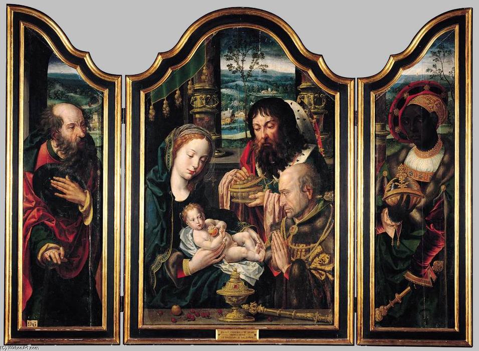 Order Paintings Reproductions Triptych, 1530 by Pieter Coecke Van Aelst (1502-1550, Belgium) | ArtsDot.com