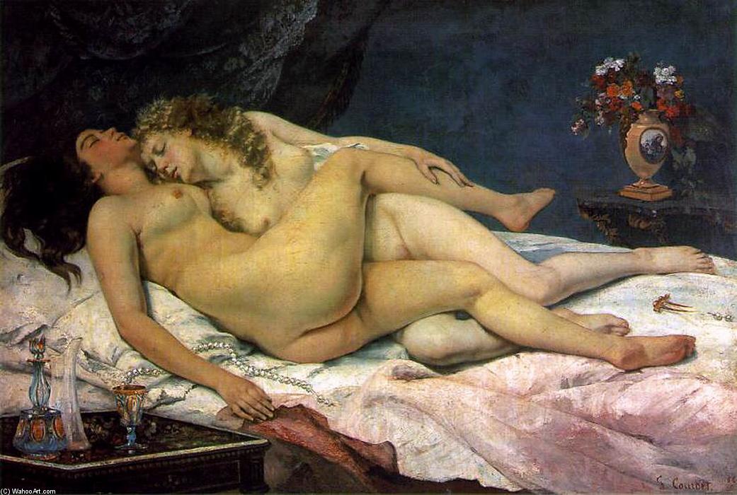 顺序 藝術再現 睡觉, 1866 通过 Gustave Courbet (1819-1877, France) | ArtsDot.com