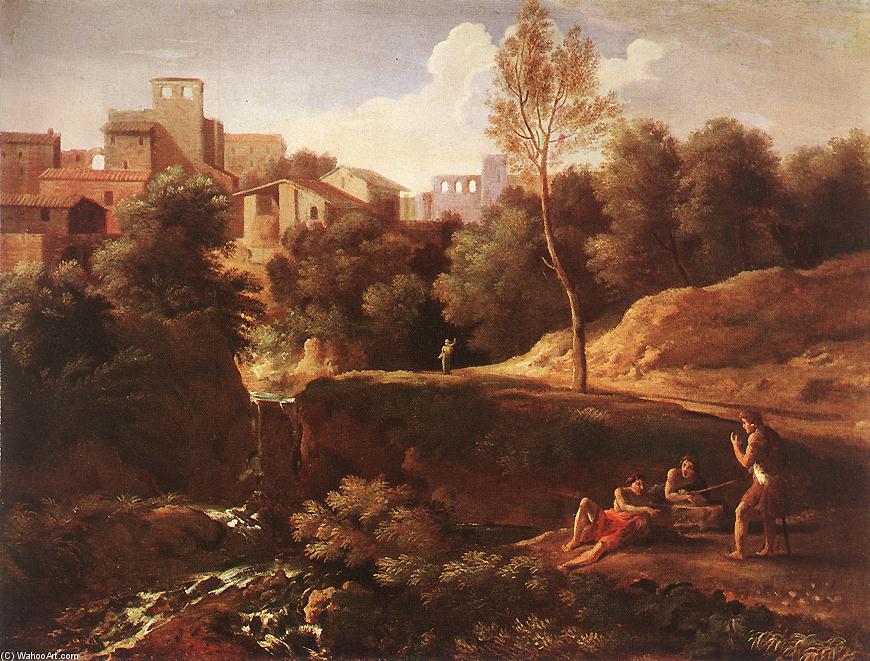Order Artwork Replica Imaginary Landscape, 1650 by Gaspard Dughet (1613-1675, Italy) | ArtsDot.com