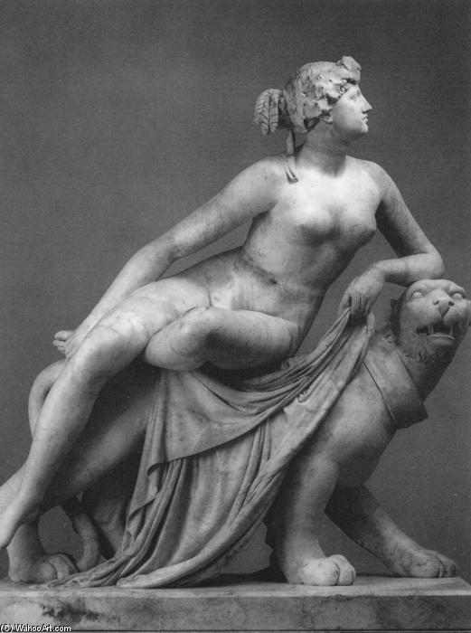 Pedir Reproducciones De Arte Ariadne en la Pantera (vista frontal), 1812 de Heinrich Dannecker (1758-1841, Germany) | ArtsDot.com