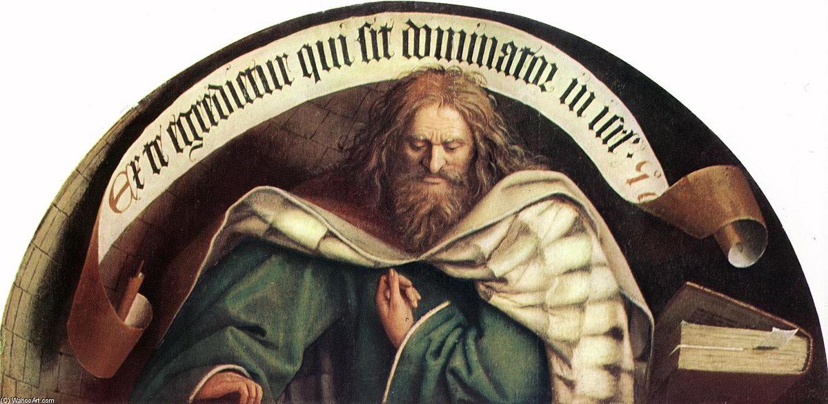 Order Paintings Reproductions The Ghent Altarpiece: Prophet Micheas, 1432 by Jan Van Eyck (1390-1441, Netherlands) | ArtsDot.com