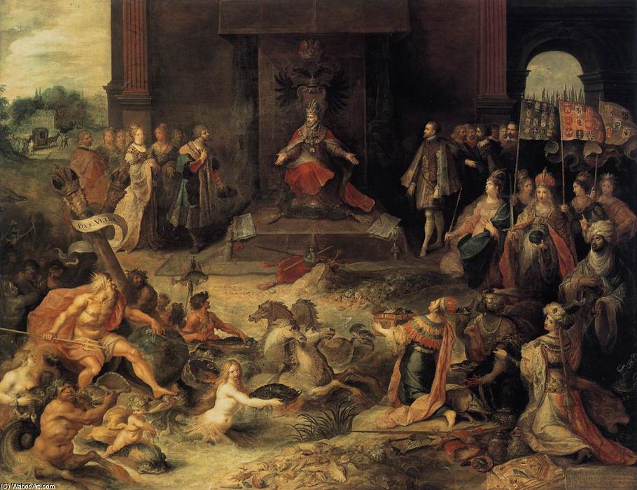 Order Oil Painting Replica Allegory on the Abdication of Emperor Charles V in Brussels, 25 October 1555,, 1620 by Frans Francken The Younger (1581-1642, Belgium) | ArtsDot.com