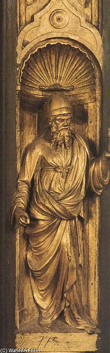Buy Museum Art Reproductions Biblical Person (detail from the east door), 1425 by Lorenzo Ghiberti (1378-1455, Italy) | ArtsDot.com