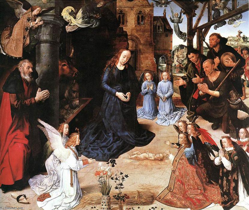 Order Paintings Reproductions The Adoration of the Shepherds, 1476 by Hugo Van Der Goes (1440-1482, Belgium) | ArtsDot.com