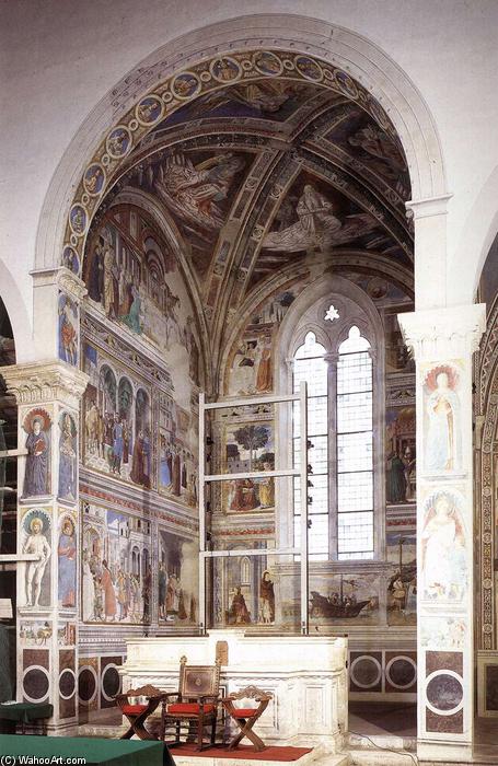 Buy Museum Art Reproductions View of the apsidal chapel, 1464 by Benozzo Gozzoli (1420-1497, Italy) | ArtsDot.com