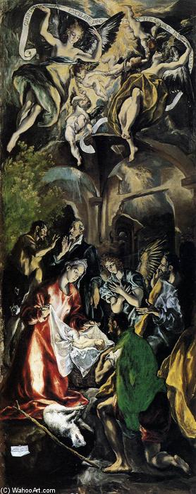 Buy Museum Art Reproductions Adoration of the Shepherds, 1596 by El Greco (Doménikos Theotokopoulos) (1541-1614, Greece) | ArtsDot.com