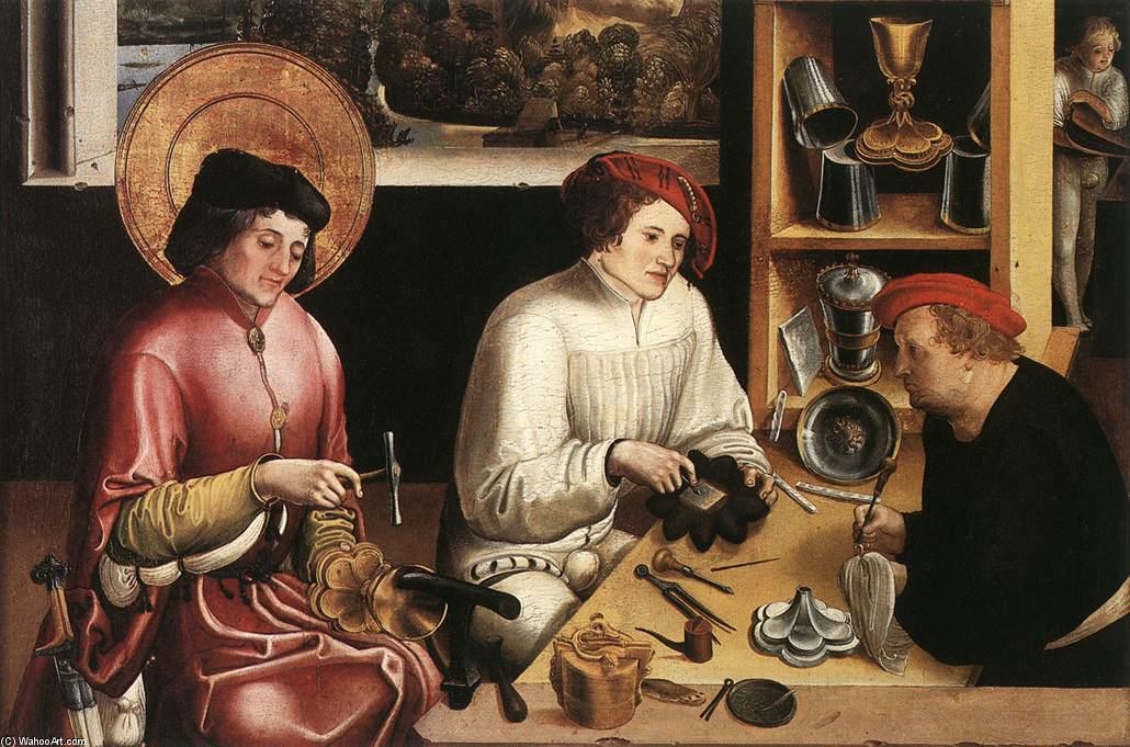 Order Paintings Reproductions St Eligius in the Workshop by Niklaus Manuel (1484-1530, Germany) | ArtsDot.com