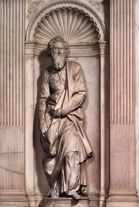 Order Artwork Replica St Peter, 1501 by Michelangelo Buonarroti (1475-1564, Italy) | ArtsDot.com