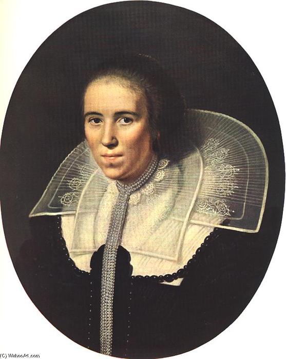 Buy Museum Art Reproductions Portrait of a Young Woman by Paulus Moreelse (1571-1638, Netherlands) | ArtsDot.com