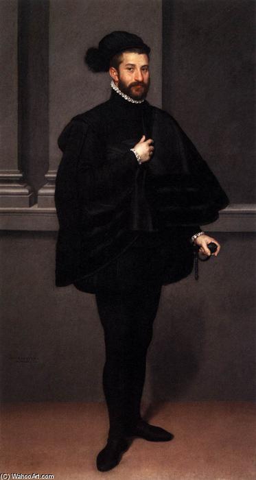 Order Art Reproductions The Black Knight, 1567 by Giovanni Battista Moroni (1525-1578, Italy) | ArtsDot.com