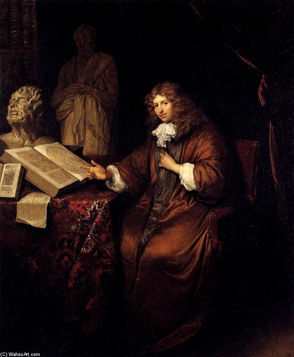 Order Art Reproductions Portrait of Abraham van Lennep, 1672 by Caspar Netscher (1639-1684, Germany) | ArtsDot.com