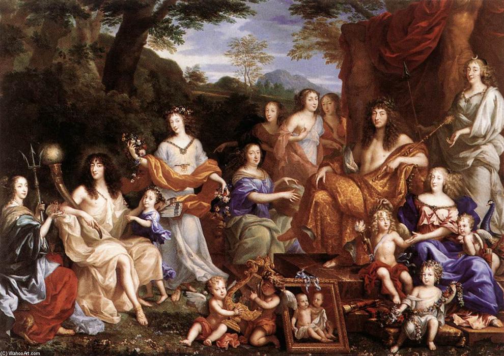 Order Oil Painting Replica The Family of Louis XIV, 1670 by Jean Nocret (1615-1672, France) | ArtsDot.com