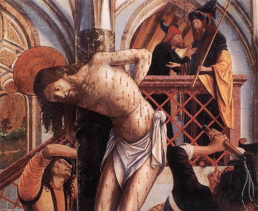 Order Oil Painting Replica Flagellation, 1495 by Michael Pacher (1435-1498, Italy) | ArtsDot.com
