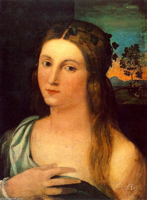 Order Art Reproductions Portrait of a Young Woman by Palma Vecchio (1480-1528) | ArtsDot.com