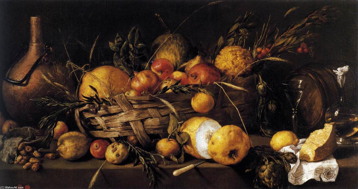 Order Paintings Reproductions Still-Life with Fruit, 1650 by Antonio De Pereda (1611-1678, Spain) | ArtsDot.com