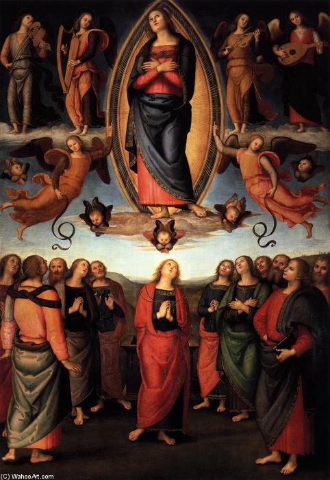 Order Oil Painting Replica Assumption of the Virgin, 1506 by Pietro Perugino (Pietro Vannucci) (1446-1523) | ArtsDot.com
