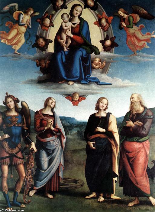 Order Artwork Replica Madonna in Glory with the Child and Saints, 1495 by Vannucci Pietro (Le Perugin) (1446-1523) | ArtsDot.com