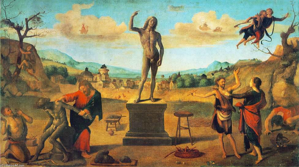 Order Art Reproductions The Myth of Prometheus, 1515 by Piero Di Cosimo (Piero Di Lorenzo) (1462-1522, Italy) | ArtsDot.com