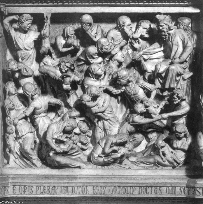 Buy Museum Art Reproductions Massacre of the Innocents, 1301 by Giovanni Pisano (1248-1318, Italy) | ArtsDot.com