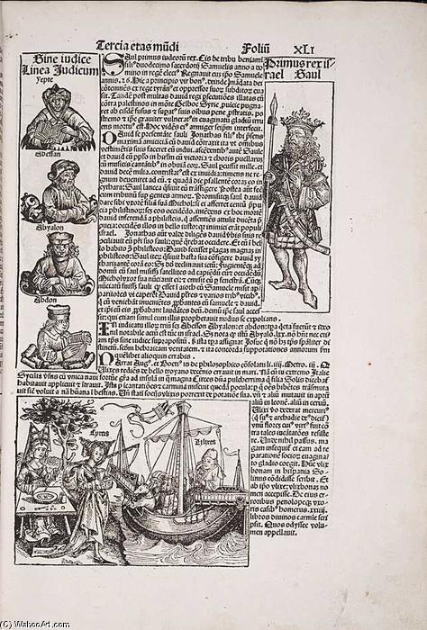 Pedir Reproducciones De Pinturas Nuremberg Chronicle, página XLI (recto), 1493 de Wilhelm Pleydenwurff (1460-1494, Germany) | ArtsDot.com