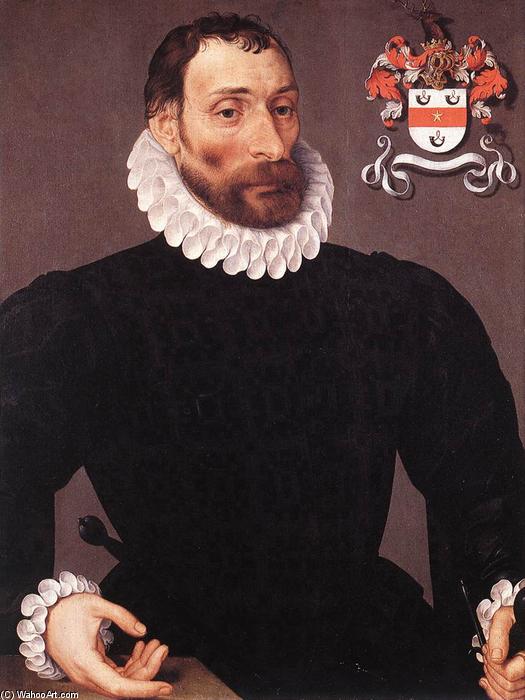 Order Oil Painting Replica Portrait of Jan Wyts, 1570 by Pieter Pourbus (1524-1584, Netherlands) | ArtsDot.com